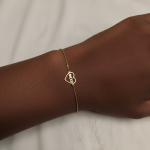 Bracelet Cœur “Amour” – Acier Inoxydable Doré