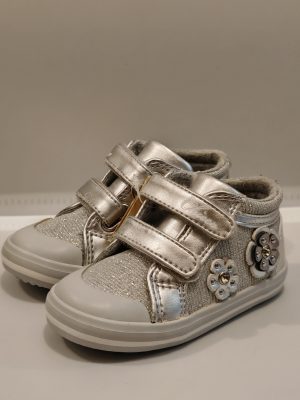 bottines argentées bébé