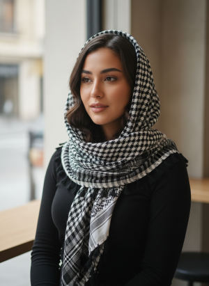 koufiyye noir et blanc