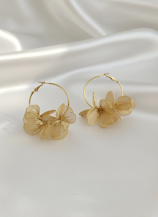 Boucles d'oreilles tendance papillon Or