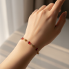 bracelet-fleurs-rouges-et-dorées Bracelet fleurs rouges et dorées