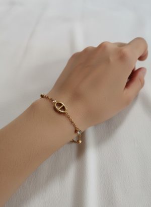 Bracelet infini revisite et strass