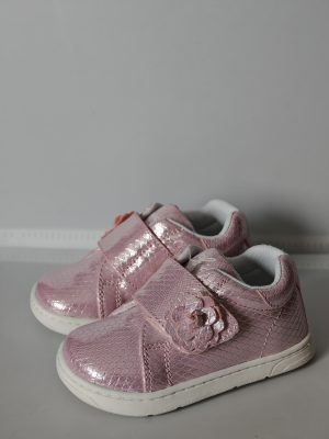 chaussures bébé rose basket
