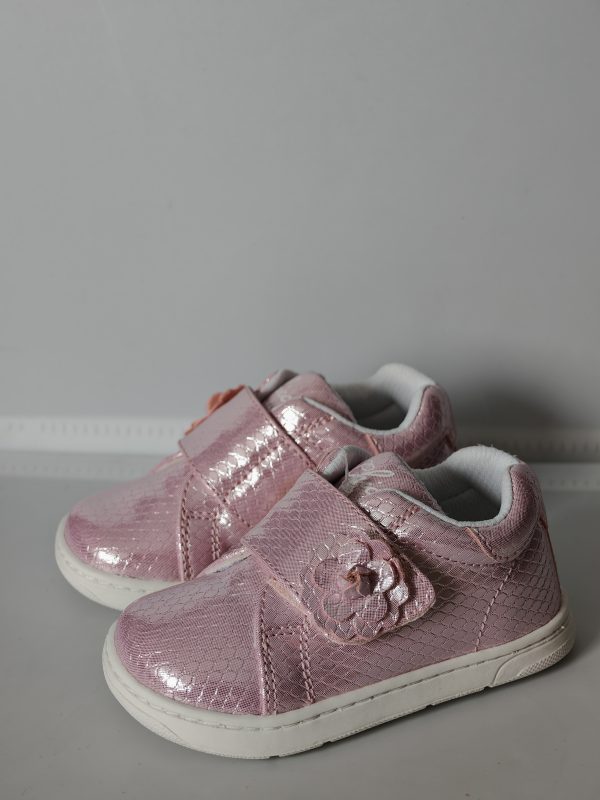 chaussures bébé rose basket