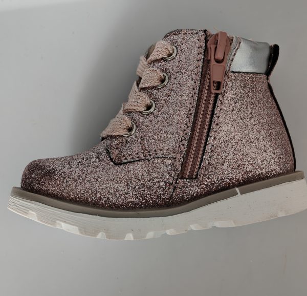 Chaussures roses montantes bebe