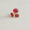 bague-pierres-rouges bague doree avec pierre rouge